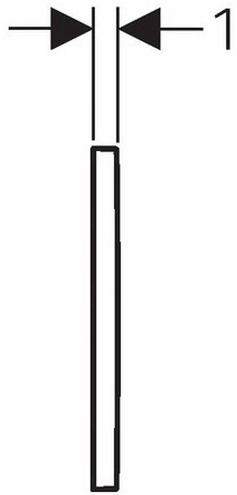 Diagram of Omega30 Dual Flush Toilet Actuator White Durable Plastic Construction Easy Secure Mounting Compatible With Omega30 Tank