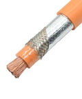 Heavy Duty Double Shielded XLPE EV Cable Crafted From Pure Oxygen Free Copper For Quick DC 1500 Volt Charging And Solar Storage Units 165 Feet Of 50 Mm2 Wiring That Pulls Its Own Weight Copper core detail with shielding and insulation