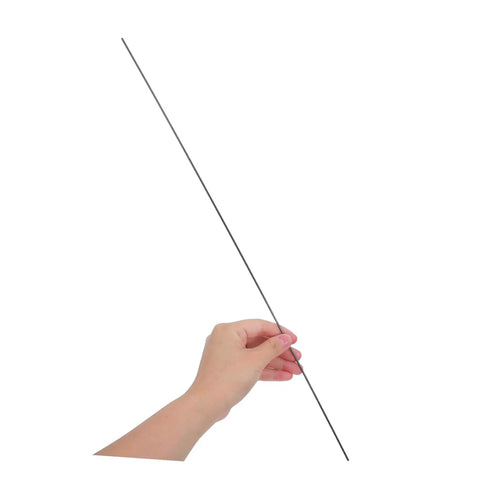 Hand holding Beefy Carbon Fiber Rods 1.64 ft Long 0.08 in Diameter, 10 Pack Black Round Bar For Model Aircraft And Fixed Wing DIY.