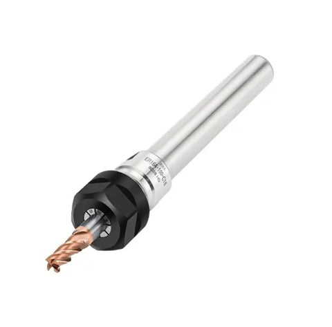 Straight Handle Extension Rod For Industrial Lathe And Milling Equipment With Hella Tough Durability And Dead Nuts Secure Threads Delivers Serious Leverage To Get Any Heavy Duty Machining Job Done Right Everyday, ER11 mounting thread and alloy steel.