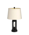 Set Of Two Modern Black Table Lamps With USB Ports And AC Outlet And 3 Way Dimmable Farmhouse Touch Lamps for bedside or living room