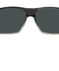Back view of Tough As Nails Safety Sunglasses For Men With 2 Tone Smoke Crystal Frame And Red Mirror Polycarbonate Lenses Foam Lined