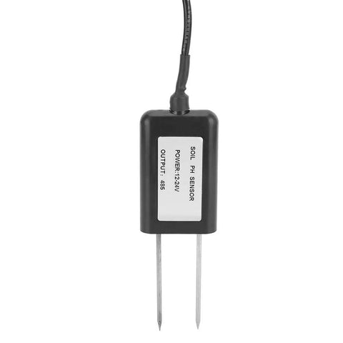 Soil pH Sensor With RS485 0 To 5V 0 To 10V And 4 To 20mA Outputs Epoxy Probe for indoor outdoor gardening, shown front view.