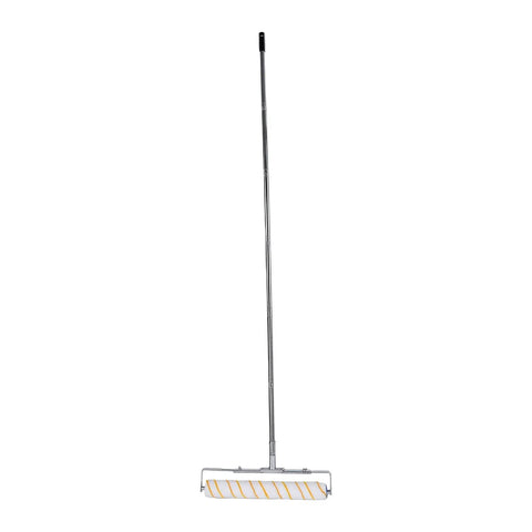 Heavy Duty 18 Inch Paint Roller Kit With Rust Proof Stainless Steel Extension Pole And Adjustable Frame for easy wall painting.