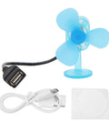 Mini USB 5W Wind Power Generator Portable Emergency Phone Charger For Outdoor Use Attach To Car Bicycle Or Electric Vehicle Wind Turbine Charger For Off Grid Power On The Go With USB Output And Easy Setup, blue fan with USB cable
