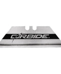 Carbide Utility Knife Blades 50-Pack Dispenser With Laser Deposited Edge For Long Lasting Sharpness Flexible Steel Body Built To Flex