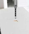 High Carbon Steel Square Hole Drill Bit For Woodworking Hollow Chisel Mortiser 19mm auger tool creating a clean square hole in wood.