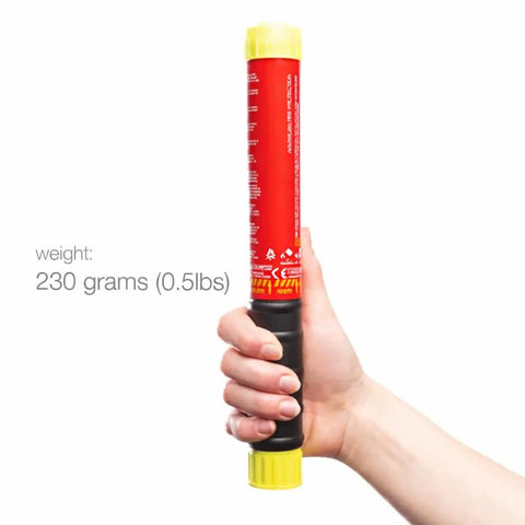 Hella Compact 50 Second Fire Safety Stick Rock Solid Portable Fire Suppression For Cars Boats And Homes Zero Mess Powderless Emergency Rescue Gear Ready To Go When You Need It Most Total Game Changer For Auto Toolboxes And Garages