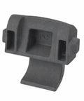 86 Degree Opening Angle Restriction Clips, two packs of twenty plastic clips in deep gray for compact soft close hinges, close-up view
