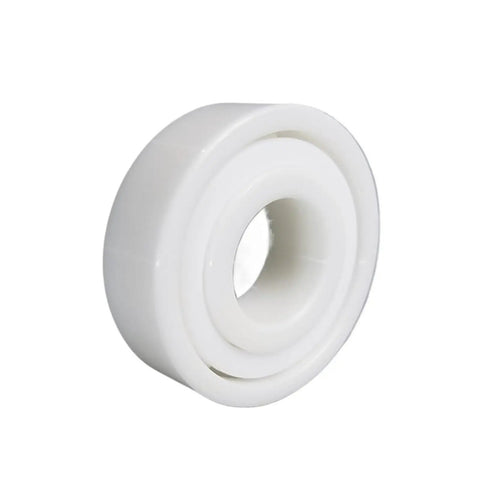 Pro Grade Full Ceramic ZrO2 Zirconia Ball Bearings 694 Size 4X11X4 Mm Oilless Self Lubricating unit, view of white ceramic bearing.