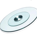 Game Changer Heavy Duty Lazy Susan For Large Round Dining Table With Thick Tempered Glass And Slick Rotating Turntable Tray.