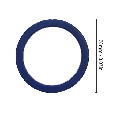 Blue Silicone Group Gasket For La Marzocco Espresso Machines Grouphead Replacement Part, 78mm diameter, top view