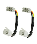 Heavy Duty Cable Wire Adapter Connector Plugs For Scooter Moped And Pit Dirt Bike Wiring Harnesses with molded plastic shell.