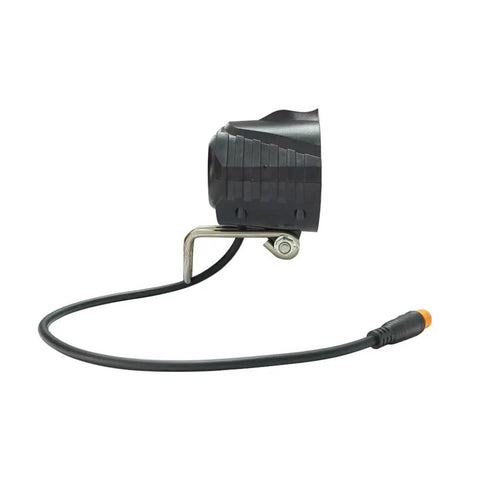 LED Front Headlight With Built In Horn For E Bike 4 LED Night Riding Waterproof 3 Pin Connector 36V 48V E Scooter Compatible Boss Level Visibility Durable Aluminum Housing With Easy Install Mount