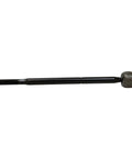Front Inner Steering Tie Rod End Linkage For Sonic And Encore Trax Driver Or Passenger Side Replacement Kit With Easy Install Durable Ball Joint OE Quality Build And Smooth Precise Steering. Black metal inner tie rod end linkage, side view