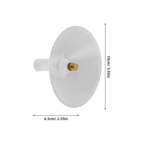 Drift Free Windproof Farm Spray Nozzle Set With Transparent Shield, precise chemical application, 10cm x 6.5cm dimensions.
