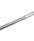 HSS H7 reamer with straight silver shank and fluted cutting end for precise bore machining