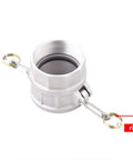 Heavy Duty 3 Inch Aluminum Cam Lock Fittings Quick Swap Cam And Groove Hose Connector Type D Barbed Coupler with a locking ring