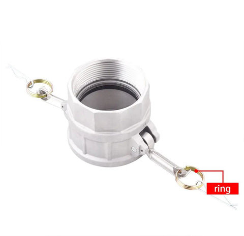 Heavy Duty 3 Inch Aluminum Cam Lock Fittings Quick Swap Cam And Groove Hose Connector Type D Barbed Coupler with a locking ring
