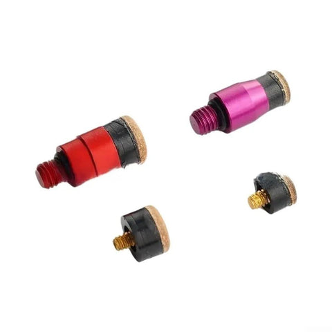 Top Notch 4 Piece Cowhide Tapping Heads Kit With M8 Threads For Hammers To Smooth Out Dents Without Bruising Paint While Staying Lightweight And Super Tough, four leather tips