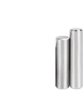 Heavy Duty 304 Stainless Steel Locating Dowel Pins With Round Heads And Chamfered Ends For Precise Machining and Assembly Work That Lasts A Long Time Without Rust, showing two pins.