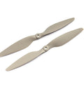 Pair Of RC Propellers 8X4.5 9X4.5 10X4.5 11X4.5 Inch CW CCW Two Vane Glass Fiber Nylon Hybrid Propellers With Grey Coating And Adapter Rings