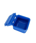 Top Shelf Silicone Glue Brush Kit Four Piece Woodworking Applicator Set With Airtight Jar And Fine Chiseled Tapered Bristles, blue airtight jar