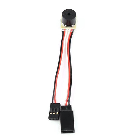 Lost RC Aircraft Finder Alarm With Dope Dual Beep Voice For RC Airplanes Quadcopters And Helicopters, black buzzer with wires