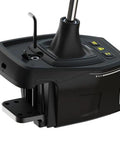 Turtle Beach VelocityOne sim racing shifter and handbrake, black, front view.