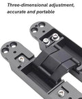 Concealed Three Way Adjustable Silent Hinges Set Hidden Door Hinges 180 Degree Opening 246mm X 34mm Durable No Fuss