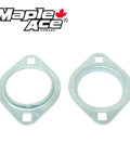 Oval Flanged Pressed Steel Bearing Housing 2 Bolt For Insert Bearings Beefed Up Heavy Duty Bearing Housing For OEM Replacement Use High Speed Low Vibration Low Noise Durable In Extreme Climate, zinc-coated steel housing