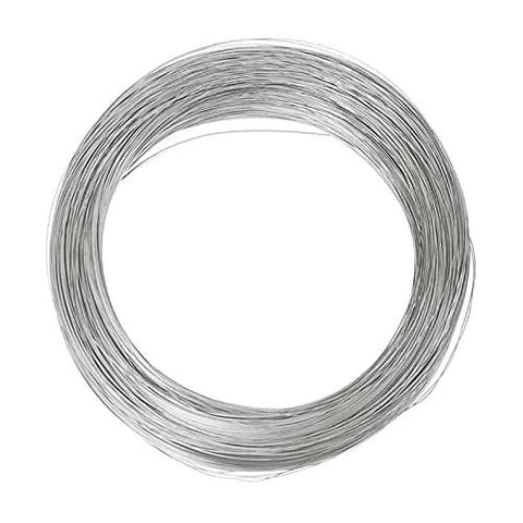 VIGAN stainless steel spring wire coil, 10 m length, silver, 0.3-3 mm gauge (front view)