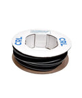 0.312 Inch Adjustable Astragal Replacement Pile Weatherstrip, 100 Foot Roll For Doors, black fiber pile on spool