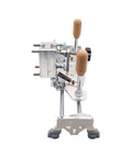 Fast Flip Precision Belt Grinder Jig With Quick Adjust Angle Guide Heavy Duty Cnc Cut Base Stainless Hardware close-up side view.