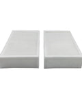 1 Pair White Micro Cabin Air Filters For Bmw X3 F25 X4 F26 64119237159 visible with clean white design and ridged surfaces.