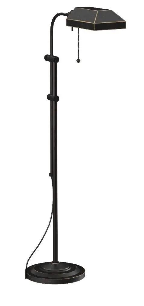 BO 117FL DB Pharmacy Floor Lamp 46 Inch Adjustable Height 100 Watt Dark Bronze Task Light For Home Office And Living Room