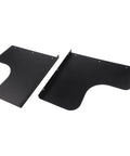 Built Damn Tough Weatherproof EV Charger Cover For Outdoor Wall Box Station Heavy Duty Alloy Steel Shell seen from above, black metal panels.