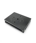 Rock Solid Ultra Precise Rotary Tilt Table With Aluminum Alloy Construction Quick Assembly platform, top view, black finish.