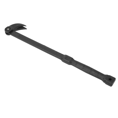 Heavy Duty Extendable Tire Pry Bar features a black ergonomic handle and curved metal end for rim safe tire change.