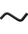 Drop In Direct Fit Replacement Heater Hose Built Heavy Duty With Corrosion Resistant Clamps For Ford E150 E250 E350 Van And Le Baron Easy Swap Install - black rubber hose, bent shape.