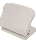 Heavy Duty Metal Hole Punch For Home Office Desk, 10 Hole Punch That Punches Up To 10 Sheets, Handheld Desktop Paper Punch In White