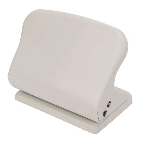 Heavy Duty Metal Hole Punch For Home Office Desk, 10 Hole Punch That Punches Up To 10 Sheets, Handheld Desktop Paper Punch In White