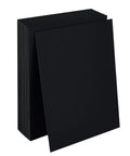 Black Corrugated Cardboard Sheets 37x22 Inches E Flute 3 32nd Inch Thick 50 Pack for DIY Crafts, Shipping, Dividers, Made in USA
