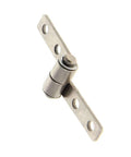 0.1Nm Iron Nickel Plated Torque Type Friction Positioning Hinge Left Silver Tone 2 Pack Bettomshin Cabinet Door Hinges For Light Duty 48 By 18 By 1.5 Mm 4 Mounting Holes
