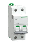 Killer Small Circuit Breaker, Hella Durable Mini Circuit Breaker 2P D20A Double Pole, Snap-On design for easy mounting.