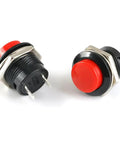 Red 16Mm Momentary Push Button Switches Kit For Arcade Cabinets 28 Pcs Self Resetting Non Lock Mini Round Buttons