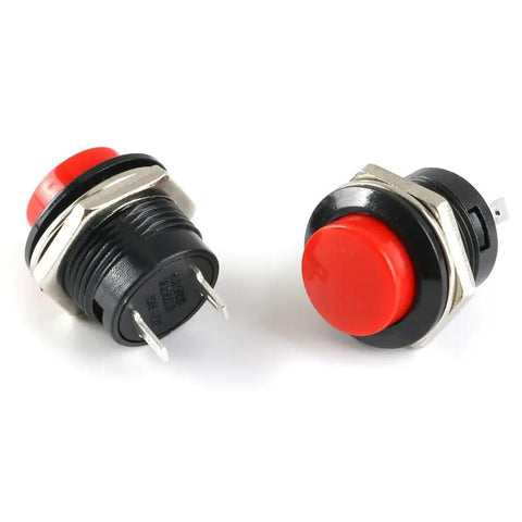 Red 16Mm Momentary Push Button Switches Kit For Arcade Cabinets 28 Pcs Self Resetting Non Lock Mini Round Buttons