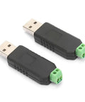 USB to RS485 Converter Adapter 2 Pack Plug and Play Data Transmission Serial Module for Windows 7 8 XP Vista 1200 Meter Range