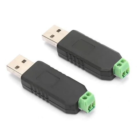 USB to RS485 Converter Adapter 2 Pack Plug and Play Data Transmission Serial Module for Windows 7 8 XP Vista 1200 Meter Range