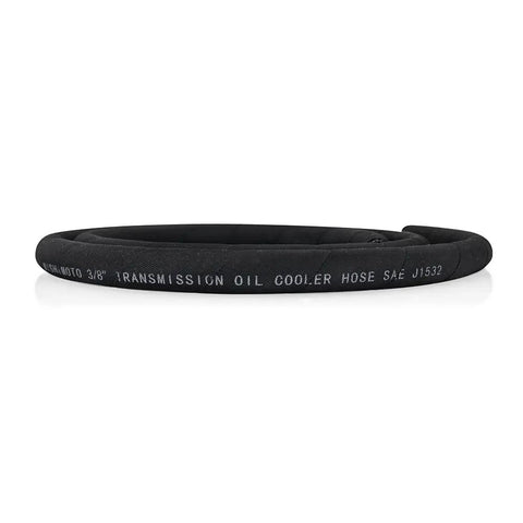 Coiled hose for Beefed-Up Universal 13-Row Stacked-Plate Transmission Cooler Kit For Heavy Towing Duties, Ultra Efficient Cooling